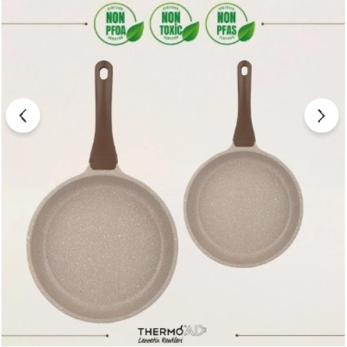 Thermoad Tava Seti Midas Serisi 2 Parça Vizon 20cm-26cm
